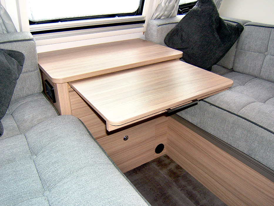 Image showing the amount of storage space under the front lounge seats.